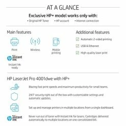 Printers HP LaserJet Pro 4001dwe Wireless Black & White Printer With Bonus 3 Months Instant Ink (2Z601E#BGJ) -Avery Shop 483D6C7D 37B0 4732 9C2F1BB1FE7D1F27 s7