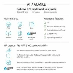 Printers HP LaserJet Pro MFP 3101fdwe Wireless Black & White Printer With HP+ Smart Office Features, Fax, Bonus 3 Months Instant Ink -Avery Shop 9569A9C4 C97F 4616 930CC682D284B10D s7