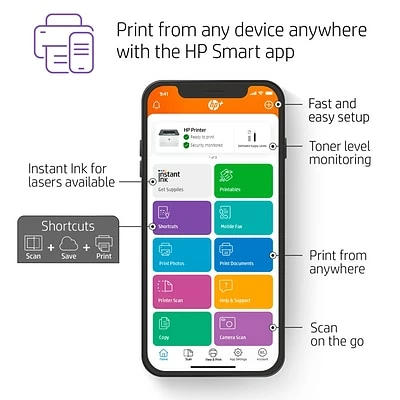 Printers HP LaserJet Pro 3001dwe Wireless Black & White Printer With HP+ Smart Office Features, Bonus 3 Months Instant Ink (3G650E#BGJ) 9 Printers HP LaserJet Pro 3001dwe Wireless Black & White Printer With HP+ Smart Office Features, Bonus 3 Months Instant Ink (3G650E#BGJ) - Image 7