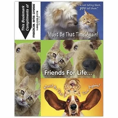 Medical Arts Press Veterinary Assorted Laser Postcards Humorous 3-Up Laser Postcards With Bookmark, Cats/Dogs You Tell Them, 150/Pk 3 Medical Arts Press Veterinary Assorted Laser Postcards Humorous 3-Up Laser Postcards With Bookmark, Cats/Dogs You Tell Them, 150/Pk