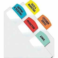 Redi Tag Redi-Tag® Laser And Inkjet Printer Tabs Refill, Assorted Colors, 1 1/8", 100/Pack (33120)