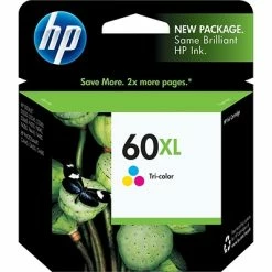 HP 60XL Tri-Color High Yield Ink Cartridge (CC644WN#140)