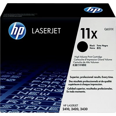 HP 11X Black High Yield Toner Cartridge 3 HP 11X Black High Yield Toner Cartridge