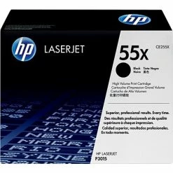 HP 55X Black High Yield Toner Cartridge (CE255X)