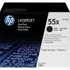 HP 55X Black High Yield Toner Cartridge, 2/Pack (CE255XD) -Avery Shop s0400944 s7