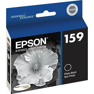 Epson T159 Ultrachrome Black Standard Yield Ink Cartridge 3 Epson T159 Ultrachrome Black Standard Yield Ink Cartridge