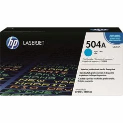 HP 504A Cyan Standard Yield Toner Cartridge (CE251A)