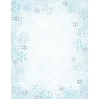 Great Papers® Holiday Stationery Blue Flakes, 80/Count 3 Great Papers® Holiday Stationery Blue Flakes, 80/Count