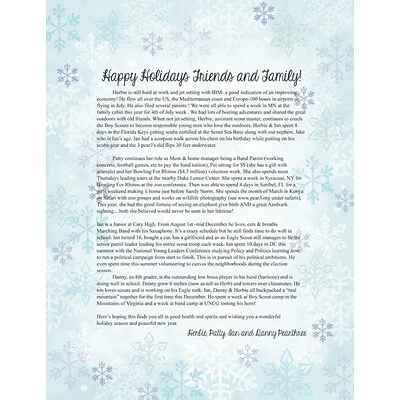 Great Papers® Holiday Stationery Blue Flakes, 80/Count 4 Great Papers® Holiday Stationery Blue Flakes, 80/Count - Image 2