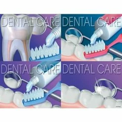 Medical Arts Press Dental Assorted Laser Postcards Dental Assorted Postcards; For Laser Printer; Dental Care, 100/Pk