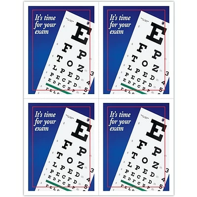 Medical Arts Press Eye Care Laser Postcards Eye Care Postcards; For Laser Printer; Red Blue Eye Chart, 100/Pk 3 Medical Arts Press Eye Care Laser Postcards Eye Care Postcards; For Laser Printer; Red Blue Eye Chart, 100/Pk