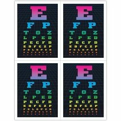 Medical Arts Press Eye Care Laser Postcards Graphic Image Postcards; For Laser Printer; Eye Chart, 100/Pk