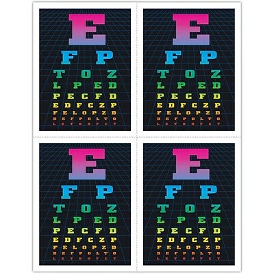Medical Arts Press Eye Care Laser Postcards Graphic Image Postcards; For Laser Printer; Eye Chart, 100/Pk 3 Medical Arts Press Eye Care Laser Postcards Graphic Image Postcards; For Laser Printer; Eye Chart, 100/Pk