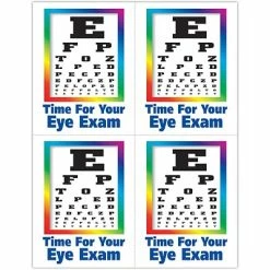 Medical Arts Press Eye Care Laser Postcards Graphic Image Postcards; For Laser Printer; Eye Chart Image, 100/Pk