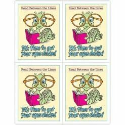 Medical Arts Press Eye Care Laser Postcards Humorous Postcards; For Laser Printer; Bookworm, 100/Pk