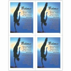 Medical Arts Press Chiropractic Laser Postcards Preventive Postcards; For Laser Printer; Balance/Verse, 100/Pk