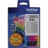 Brother LC2053PKS Cyan/Magenta/Yellow Extra High Yield Ink Cartridge, 3/Pack -Avery Shop s0856272 s7