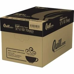 Quill Brand® 24lb. Laser Paper Quill Brand® 8.5" X 11" Laser & Inkjet Print Paper, 24 Lbs., 98 Brightness, 500 Sheets/Ream, 10 Reams/Carton (720423CT) -Avery Shop s0969041 s7