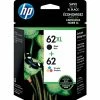HP 62XL/62 Black High Yield And Tri-Color Standard Yield Ink Cartridge, 2/Pack (N9H67FN#140) -Avery Shop s0995816 s7