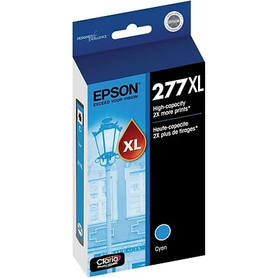Epson T277XL Cyan High Yield Ink Cartridge 3 Epson T277XL Cyan High Yield Ink Cartridge