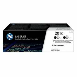 HP 201X Black High Yield Toner Cartridge, 2/Pack (CF400XD)