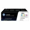 HP 201X Cyan/Magenta/Yellow High Yield Toner Cartridge, 3/Pack (CF253XM) -Avery Shop s1069200 s7
