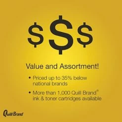 Quill Brand® Remanufactured Yellow Standard Yield Toner Cartridge Replacement For HP 124A (Q6002A) (Lifetime Warranty) -Avery Shop s1090087 s7 31