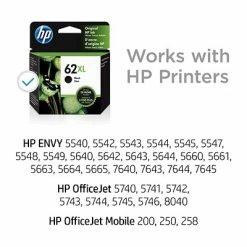 HP 62XL Black High Yield Ink Cartridge (C2P05AN#140) -Avery Shop s1196353 s7