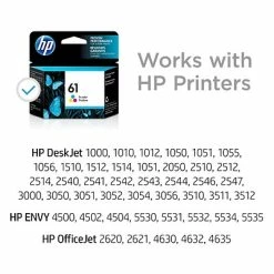 HP 61 Tri-Color Standard Yield Ink Cartridge (CH562WN#140) -Avery Shop s1196438 s7
