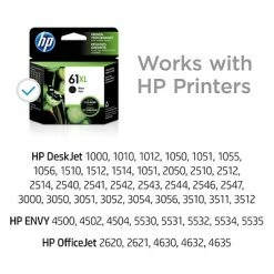 HP 61XL Black High Yield Ink Cartridge (CH563WN#140) -Avery Shop s1196439 s7