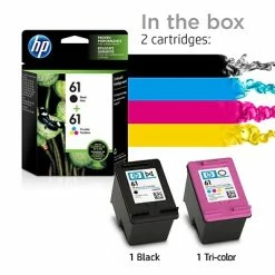 HP 61 Black/Tri-Color Standard Yield Ink Cartridge, 2/Pack (CR259FN#140) -Avery Shop s1196441 s7