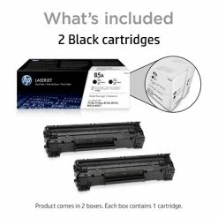 HP 85A Black Standard Yield Toner Cartridge, 2/Pack (CE285D) -Avery Shop s1200296 s7