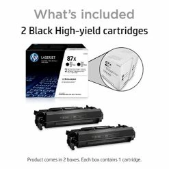 HP 87X Black High Yield Toner Cartridge, 2/Pack (CF287XD) -Avery Shop s1200300 s7