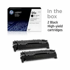 HP 05X Black High Yield Toner Cartridge, 2/Pack (CE505XD) -Avery Shop s1200314 s7