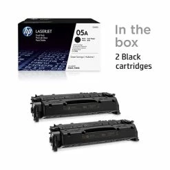 HP 05A Black Standard Yield Toner Cartridge, 2/Pack (CE505D) -Avery Shop s1200316 s7