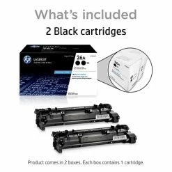 HP 26A Black Standard Yield Toner Cartridge, 2/Pack 13 HP 26A Black Standard Yield Toner Cartridge, 2/Pack -Avery Shop s1200323 s7