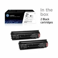 HP 83A Black Standard Yield Toner Cartridge, 2/Pack -Avery Shop s1204857 s7