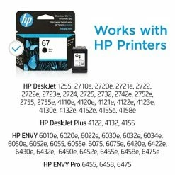 HP 67 Black Standard Yield Ink Cartridge (3YM56AN#140) -Avery Shop s1206970 s7