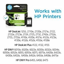HP 67XL Black High Yield Ink Cartridge (3YM57AN#140) -Avery Shop s1206972 s7