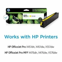 HP 971XL Yellow High Yield Ink Cartridge (CN628AM) -Avery Shop s1208096 s7
