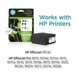 HP 962XL Twin Black, Cyan/Magenta/Yellow Ink Cartridges, High Yield, 5/Pack (6ZA57AN) -Avery Shop s1208113 s7