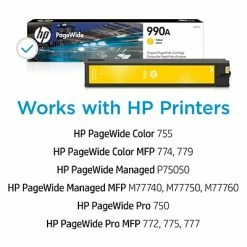 HP 990A Yellow Standard Yield Ink Cartridge (M0J81AN) 11 HP 990A Yellow Standard Yield Ink Cartridge (M0J81AN) -Avery Shop s1208148 s7