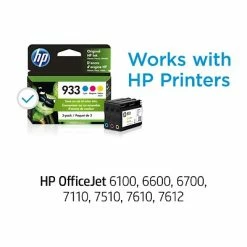 HP 933 Cyan/Magenta/Yellow Standard Yield Ink Cartridge, 3/Pack (N9H56FN#140) -Avery Shop s1228076 s7