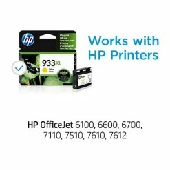 HP 933XL Yellow High Yield Ink Cartridge (CN056AN#140) -Avery Shop s1228089 s7