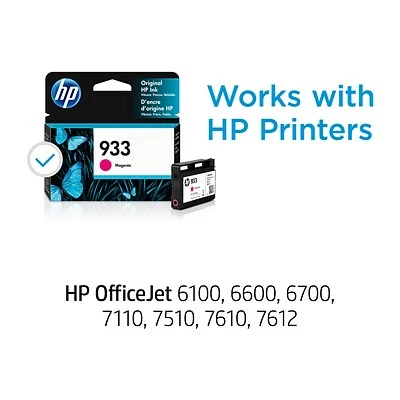 HP 933 Magenta Standard Yield Ink Cartridge (CN059AN#140) 4 HP 933 Magenta Standard Yield Ink Cartridge (CN059AN#140) - Image 2