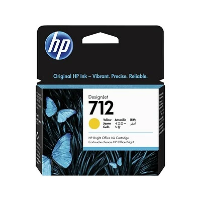HP 712 Yellow Standard Yield Ink Cartridge (3ED69A) 3 HP 712 Yellow Standard Yield Ink Cartridge (3ED69A)
