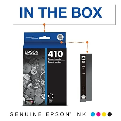 Epson T410 Photo Black Standard Yield Ink Cartridge (T410120S) 4 Epson T410 Photo Black Standard Yield Ink Cartridge (T410120S) - Image 2