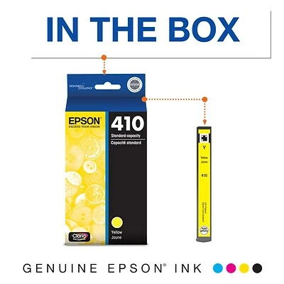 Epson T410 Yellow Standard Yield Ink Cartridge (T410420S) 4 Epson T410 Yellow Standard Yield Ink Cartridge (T410420S) - Image 2