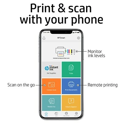 Printers HP Deskjet 3755 Wireless All-in-One Color Inkjet Printer, Includes 2 Months Of Instant Ink (J9V92A) 5 Printers HP Deskjet 3755 Wireless All-in-One Color Inkjet Printer, Includes 2 Months Of Instant Ink (J9V92A) - Image 3