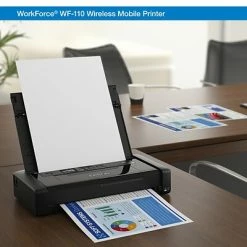 Printers Epson WorkForce® WF-110 Wireless, Lightweight, Compact Mobile Printer With Built-in Battery -Avery Shop sp113034969 s7